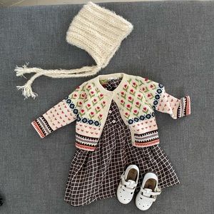 LaPetit Lucas French baby bundle dress & sweater